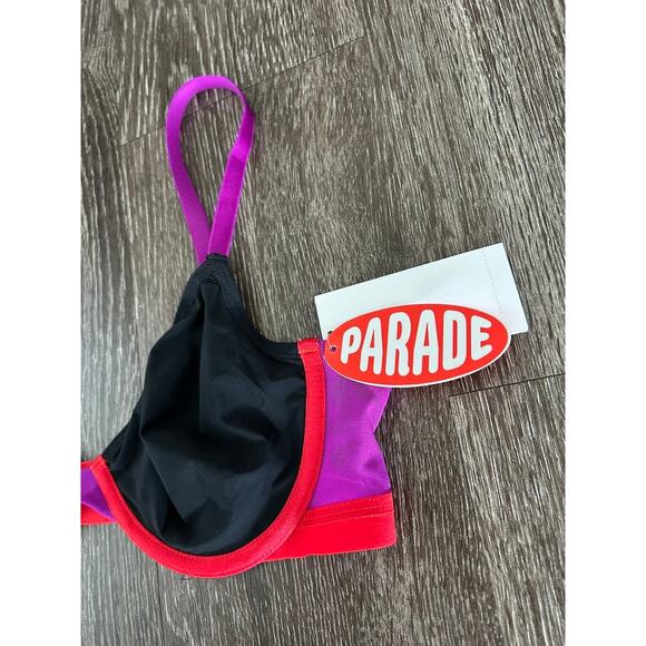 NWT Parade Re:Play Unlined‎ Underwire Bra XS Eightball Colorblock Ultra Soft - Picture 4 of 16